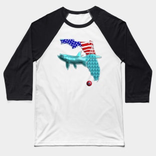 Florida Key West US Flag Baseball T-Shirt